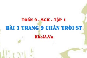 Bài 1 trang 9 Toán 9 Chân trời sáng tạo Tập 1